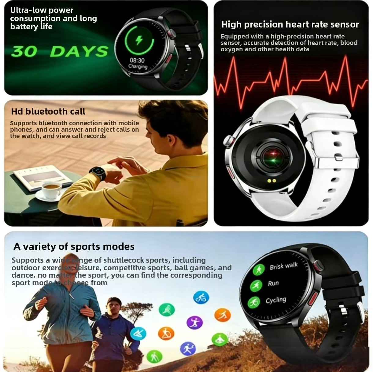 Multi-Function Health Monitoring Smart Watch