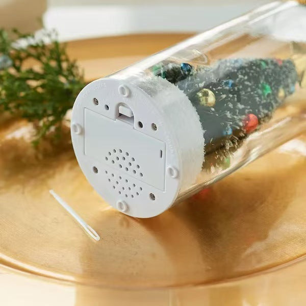 Christmas Tree Recording Message Bottle Festive Season