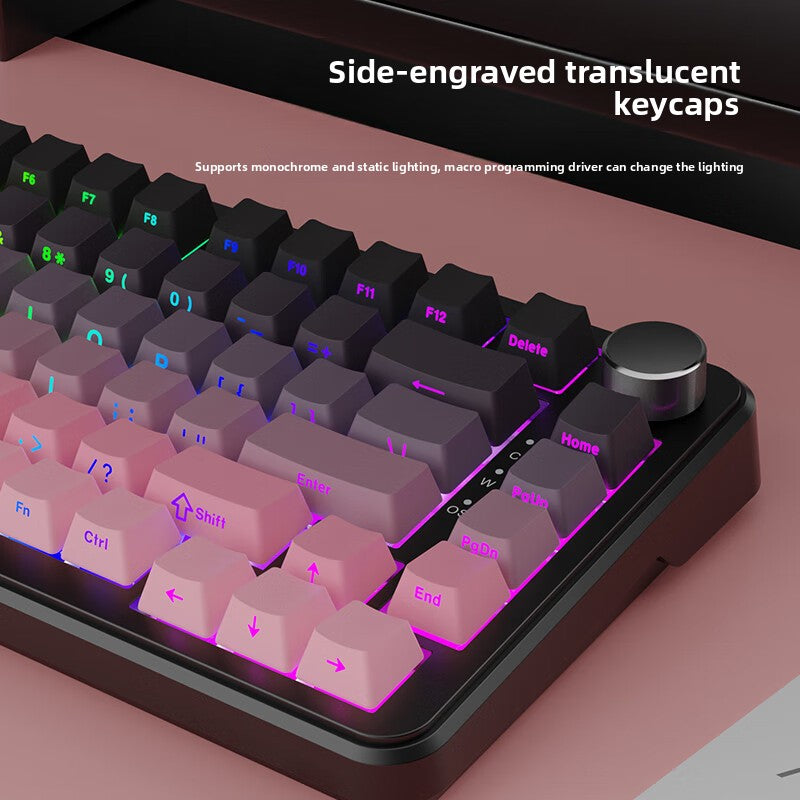 Custom Mechanical Keyboard RGB - Triple Mode Backlight for Ultimate Gaming Experience