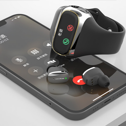 Smartwatch headphones Space Eye Design AI Assistant AMOLED Payment Health Monitor Call
