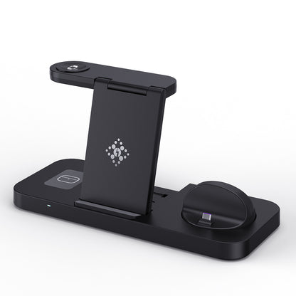 Magnetic wireless Fast charger Foldable Charges three devices simultaneously