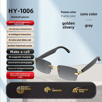 AI Audio Smart Glasses Calls Music HY-1006