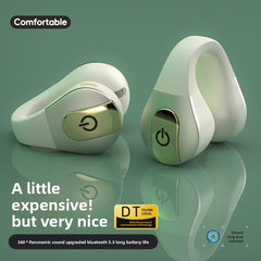 Wireless Bluetooth Headset Earbuds Open Ear Clip Type, Low Latency, Waterproof, Digital Display, Bilateral Stereo, Multi-Function, Super Long Battery Life - 2000mAh capacity with 4-8 hours of usage