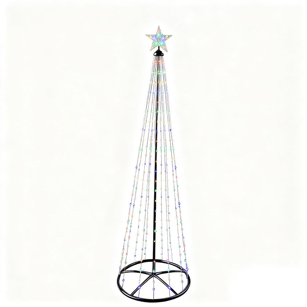 Iron Tapered Rotating Branch LED Christmas Tree Light with RGB