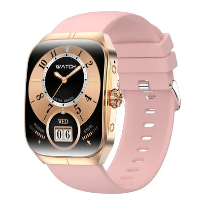 HK80 AMOLED Smart Watch - Bluetooth Call, NFC Payment, Health Monitoring Features - ZeeTec Store