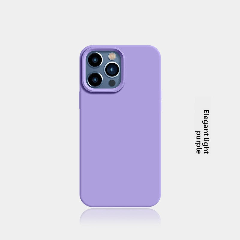 New Liquid Silicone Solid-Color Phone Case Shockproof