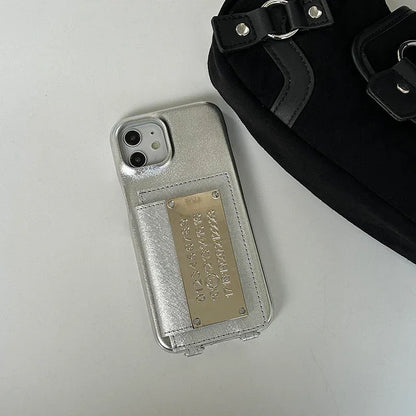 Minimalist Leather Phone Case with Card Holder for Stylish Protection - ZeeTec Store