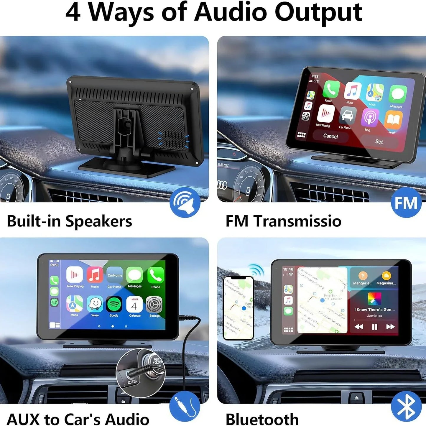 Wireless Carplay Screen - Upgrade Your Drive with a Wireless Carplay Display - ZeeTec Store