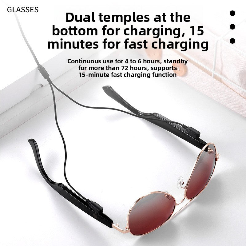 Bluetooth Smart Glasses Audio Music Lightweight UV Protection