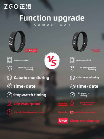 Smart Bracelet Sleep Vibration Steps Track Pedometer