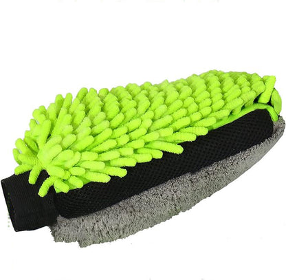 Microfiber Car Wash Gloves with Chenille Coral Texture
