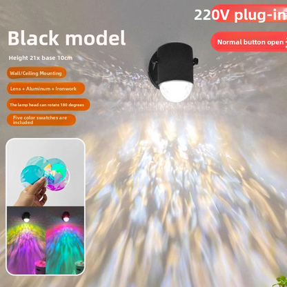 Water Ripple Projection Atmosphere Lamp with Remote Control