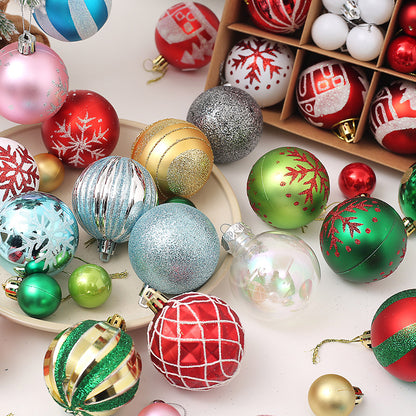 Christmas Decorative Painted Ball Ornaments Gift Set