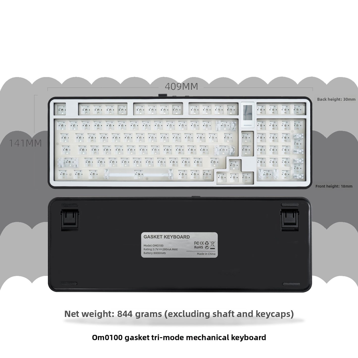 OMO100 Three-Mode Mechanical Keyboard
