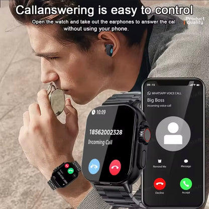 GT8BUDS Smart Watch with Bluetooth Headset
