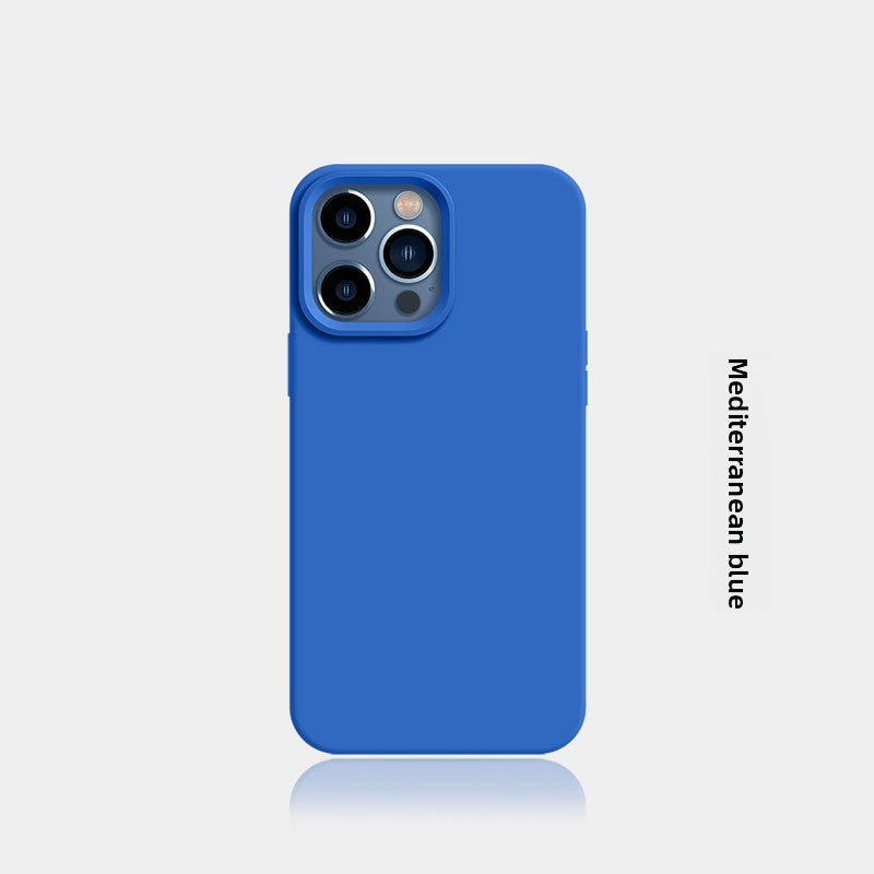 New Liquid Silicone Solid-Color Phone Case Shockproof
