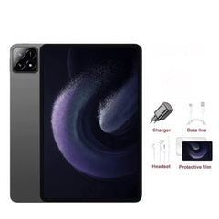 11 inch Android Tablet,CPU Snapdragon 8 with 8GB RAM - 128GB Storage, 11” Full HD (2560×1600),Supports SIM card 4G/5G|Dual camera|10000mAh Battery|WiFi Bluetooth|Face recognition,OS Android 14 with Multi Functions & Multi language support