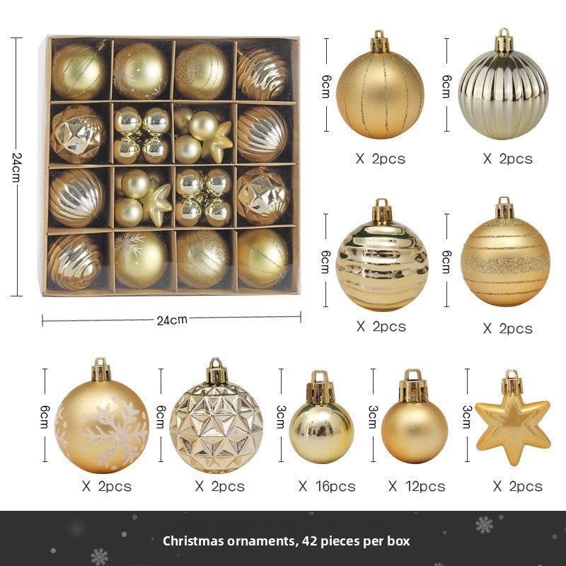 Christmas Decorative Painted Ball Ornaments Gift Set