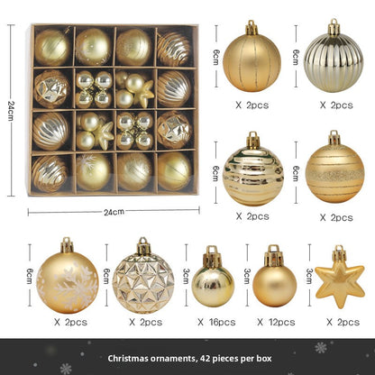 Christmas Decorative Painted Ball Ornaments Gift Set