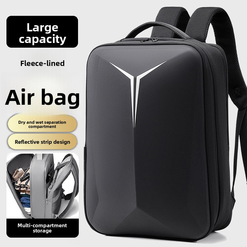 Hard Shell Laptop Backpack with Reflective Strips