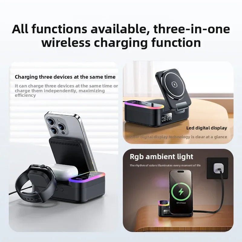 Digital Clock Wireless Charger - Magnetic and Convenient Charging Solution - ZeeTec Store