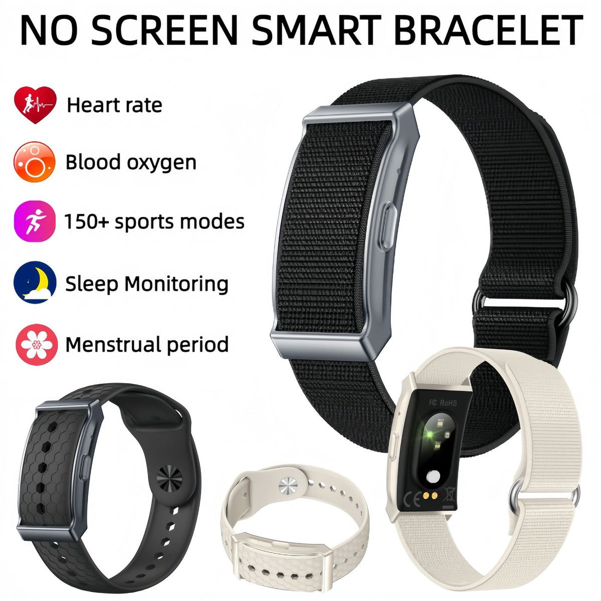 G69 Screenless Smart Bracelet with Health Monitoring