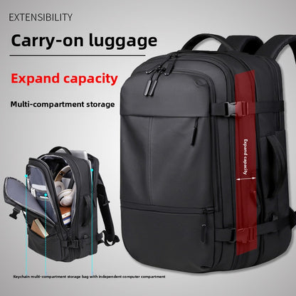 Men's Business Commuter Backpack Expandable Laptop Bag