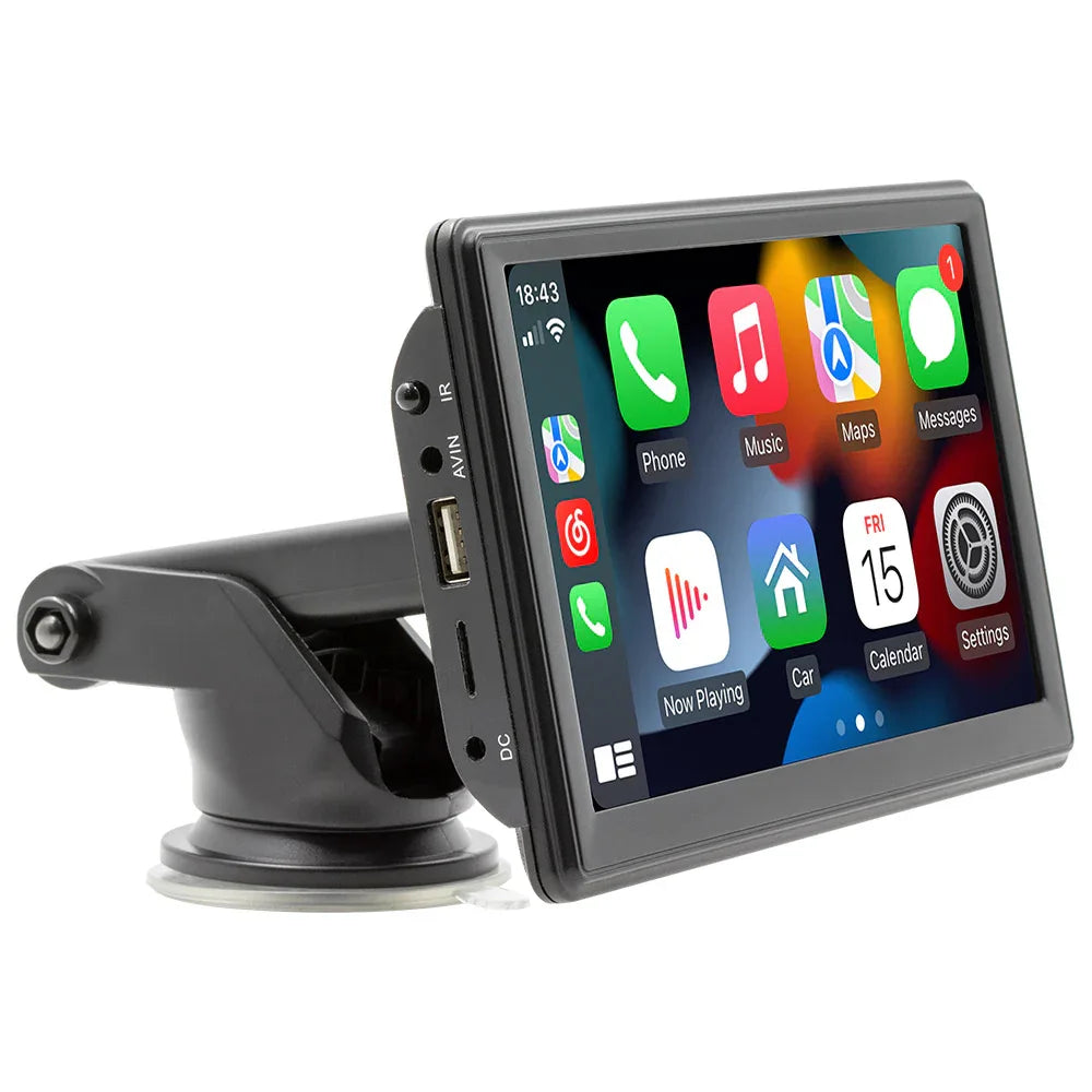 7 Inch Car Display with CarPlay and Backup Camera for Portable Use - ZeeTec Store
