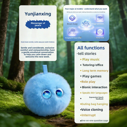 AI Interactive Plush Learning Companion AI Interaction Conversation