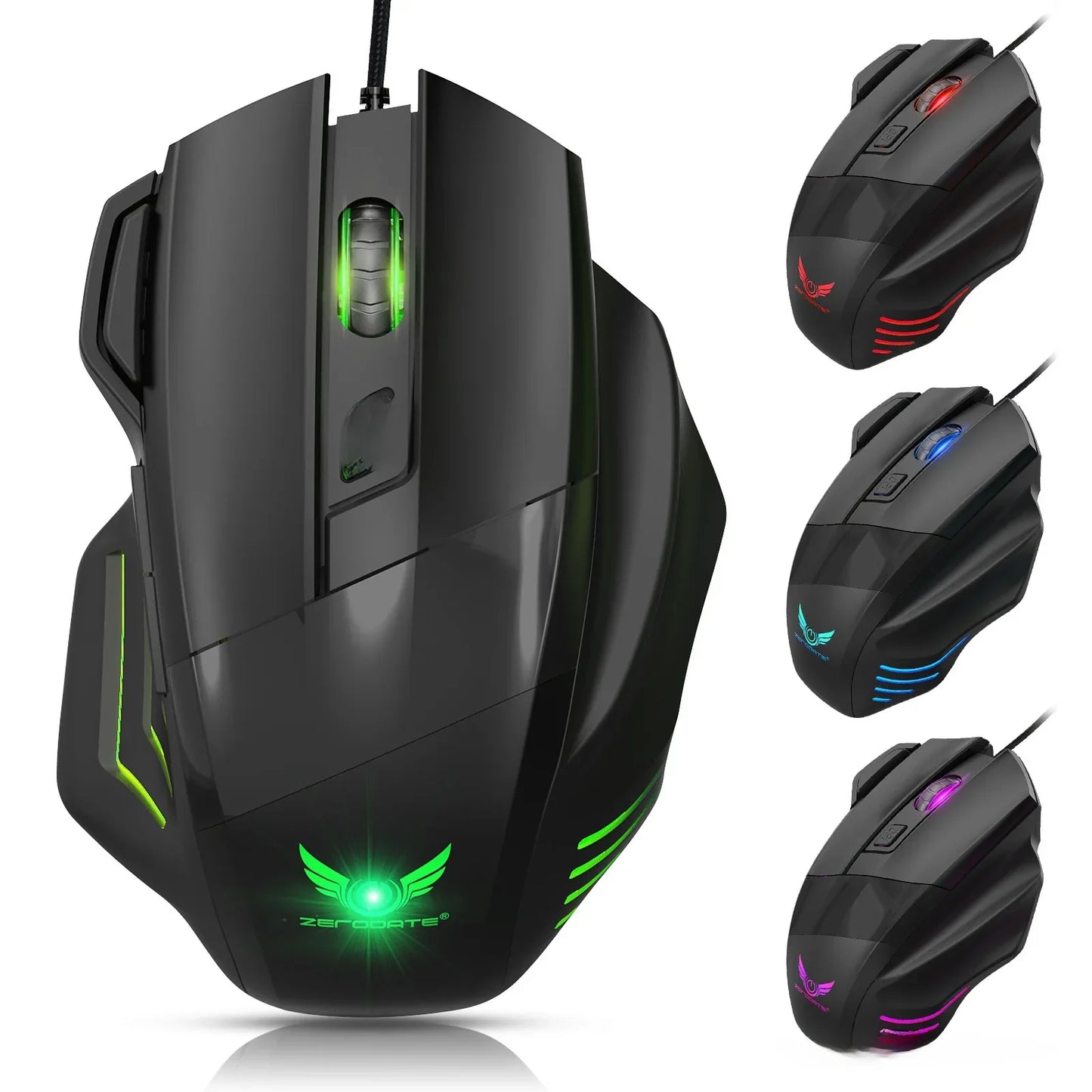Gaming Mouse RGB Adjustable DPI for Ultimate Precision and Control - ZeeTec Store