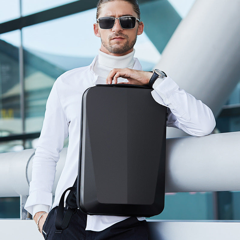 PC Hard Shell Backpack USB Charging Shockproof Anti-theft