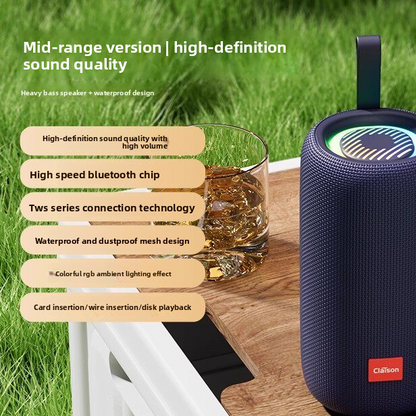 Bluetooth Speaker 100W AI TWS RGB Light Dolby Surround Waterproof