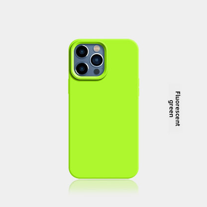 New Liquid Silicone Solid-Color Phone Case Shockproof