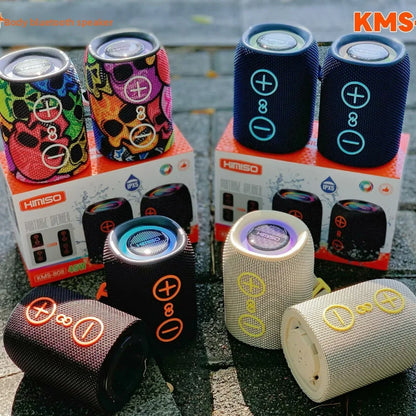 Bluetooth cylindrical Speaker – Portable Wireless Sound System for Music Lovers - ZeeTec Store