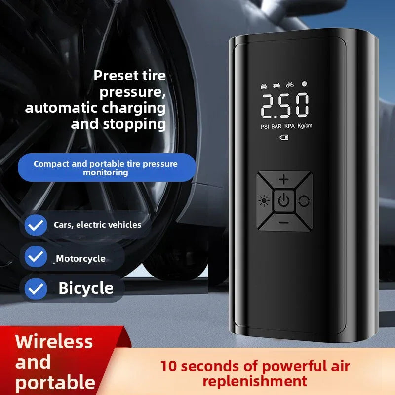 Car-Mounted Air Pump for Effortless Tire Inflation - ZeeTec Store