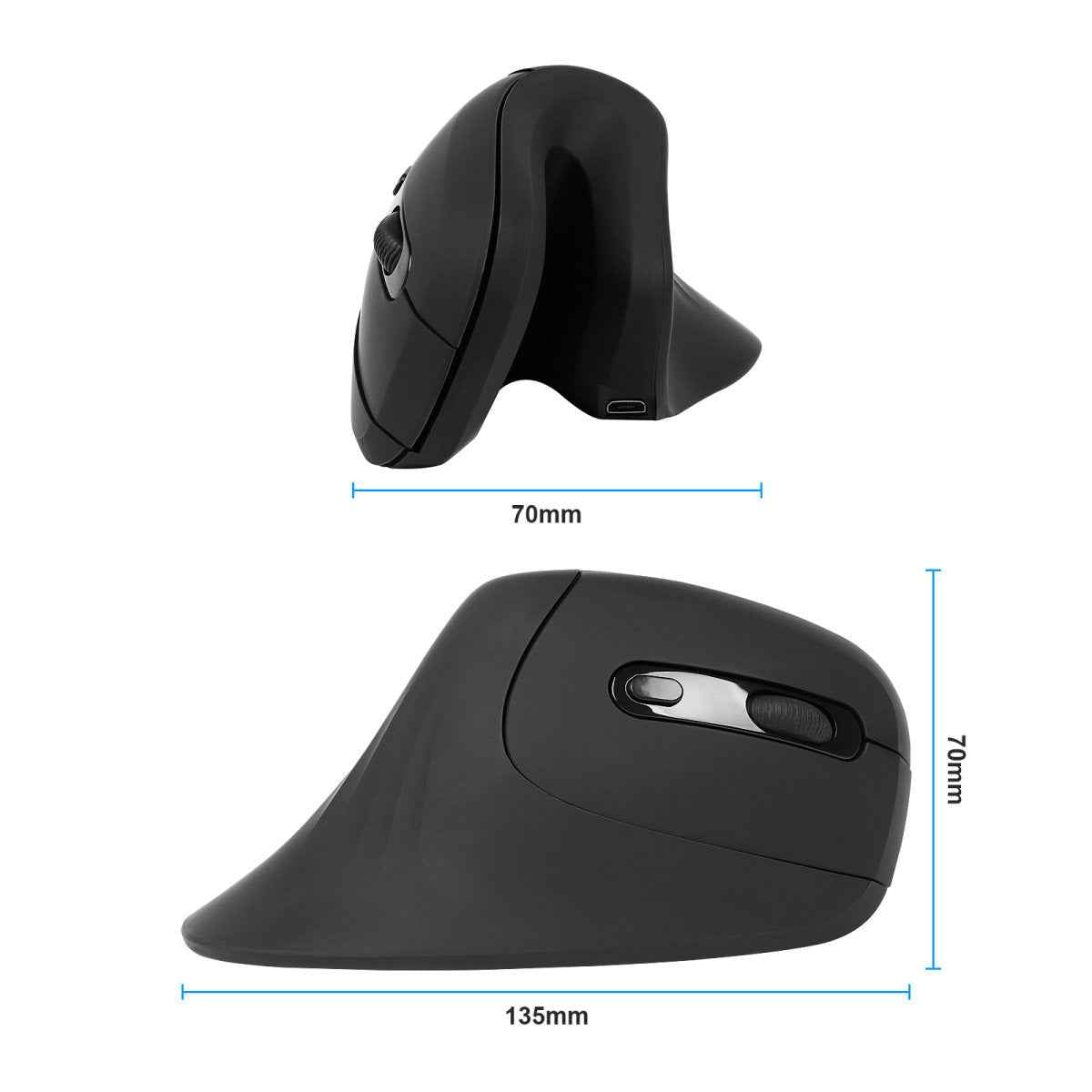 Prevent Mouse Hand, Ergonomic Multi-Functional Vertical Mouse