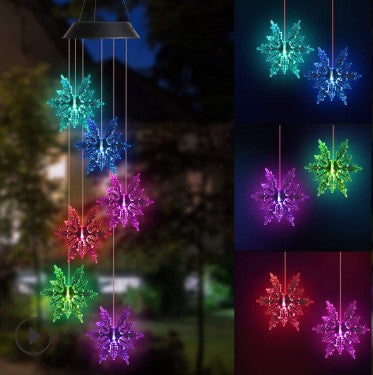 Solar garden lamp LED Lighting Wind Chine Design for Festive Season