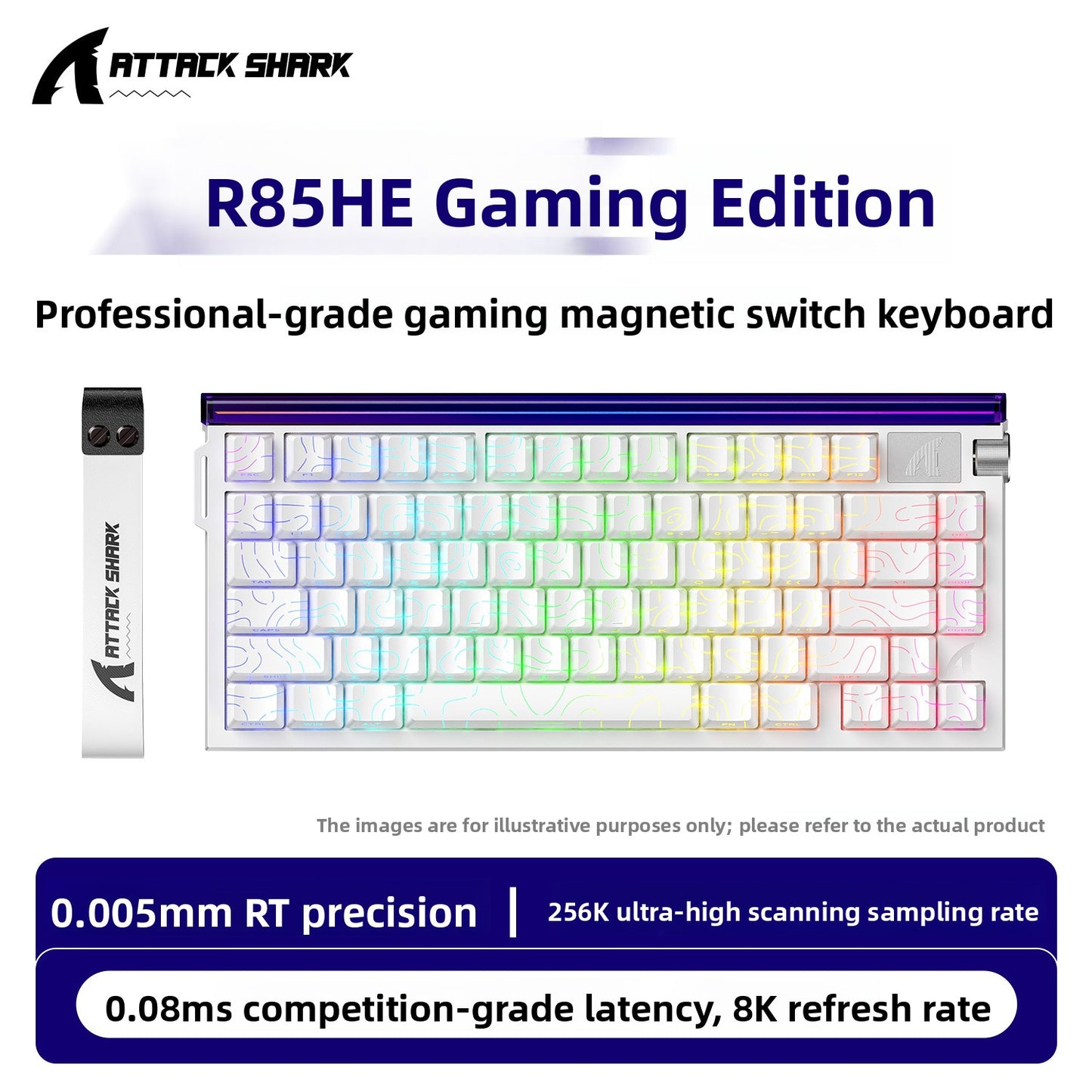 Attack Shark R85 HE Mechanical keyboard with light