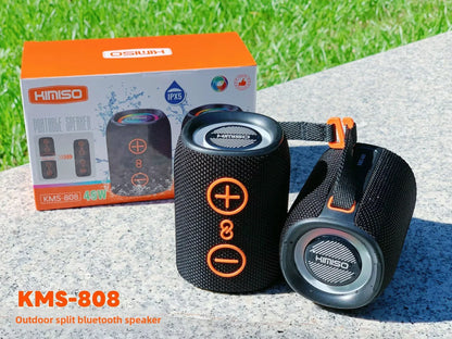 Bluetooth cylindrical Speaker – Portable Wireless Sound System for Music Lovers - ZeeTec Store