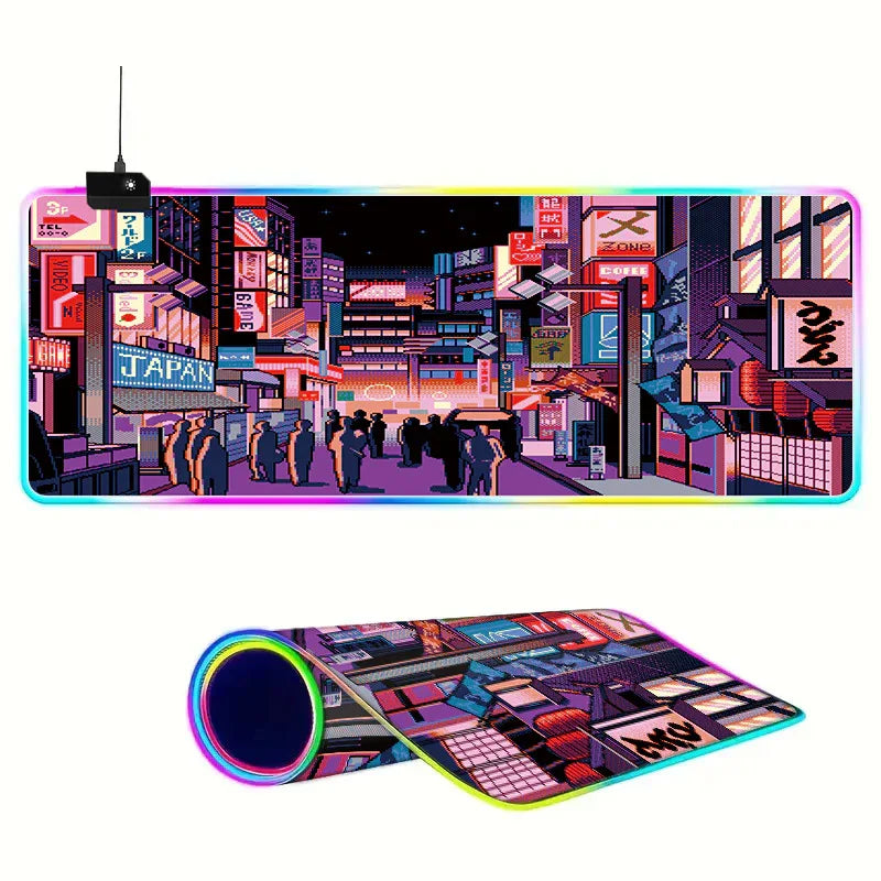 Colorful LED Mouse Pad for Enhanced Gaming Experience - Super Large Luminous Design - ZeeTec Store