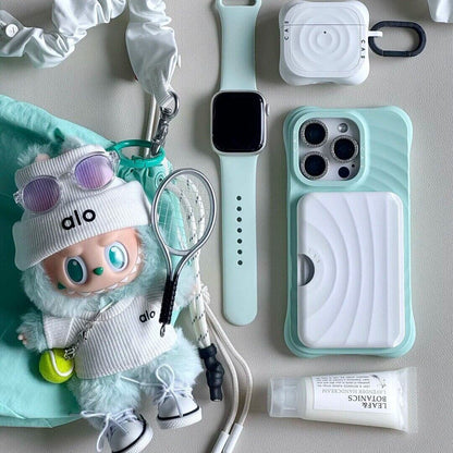 Magnetic Phone Holder with Card Storage