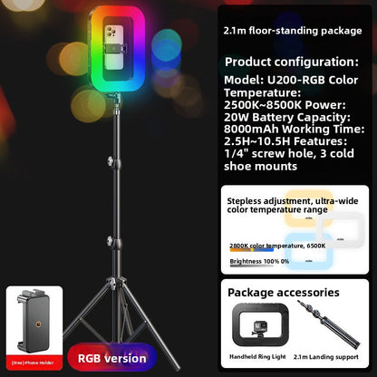Portable Ring Fill Light with Adjustable Colors