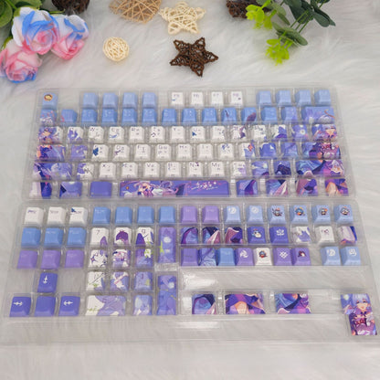 Side-Engraved Translucent PBT Mechanical Keyboard Keycaps
