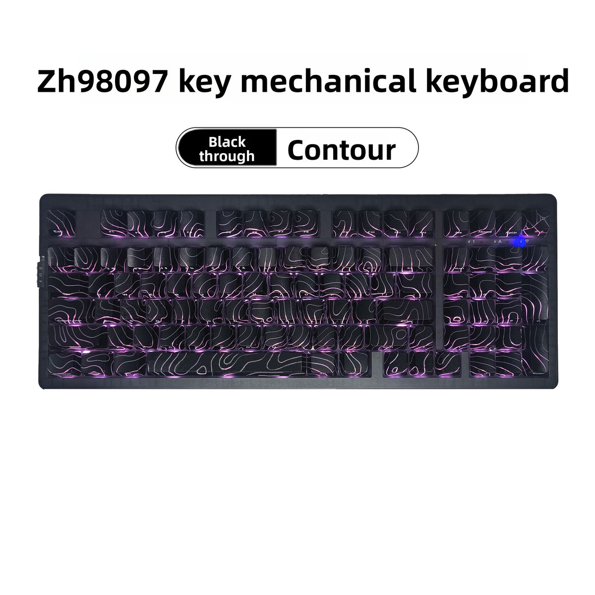 Zornher ZH980 Mechanical Keyboard Tri mode Spider web Design Backlight RGB - ZeeTec Store