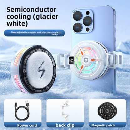 Magnetic Semiconductor Frost Phone Cooler with Digital Display