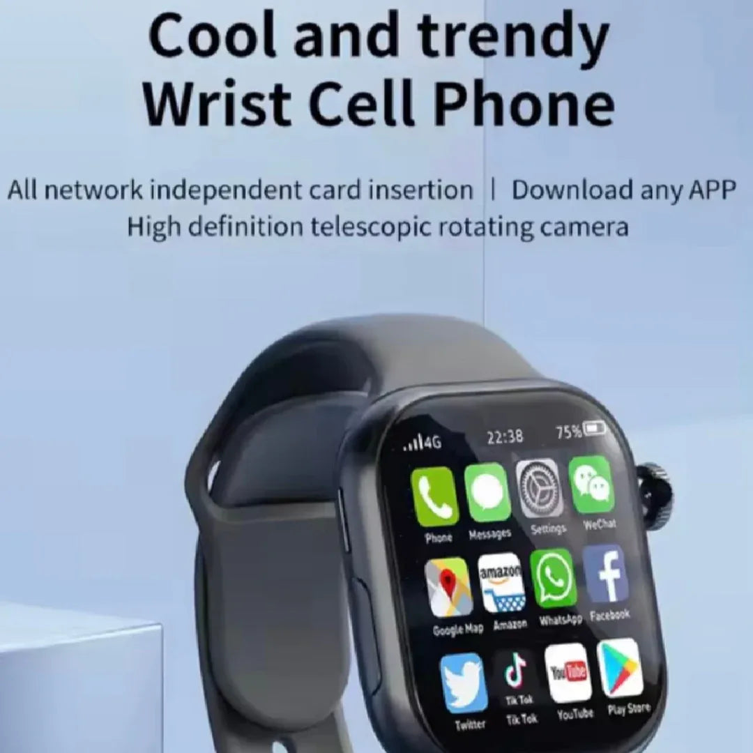 2.06” HD Smartwatch with SIM; Camera & Play Store Apps — Your Phone on Your Wrist - ZeeTec Store