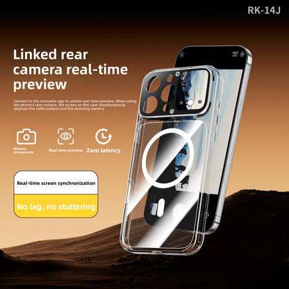 Transparent Magnetic iPhone Case with screen customizable