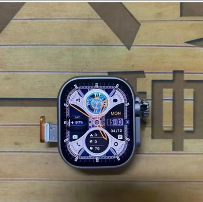 Ultra Thin Smart Watch - AMOLED Display 2.06” Camera, Sim Support, Bluetooth Calls, GPS, Health Tracking