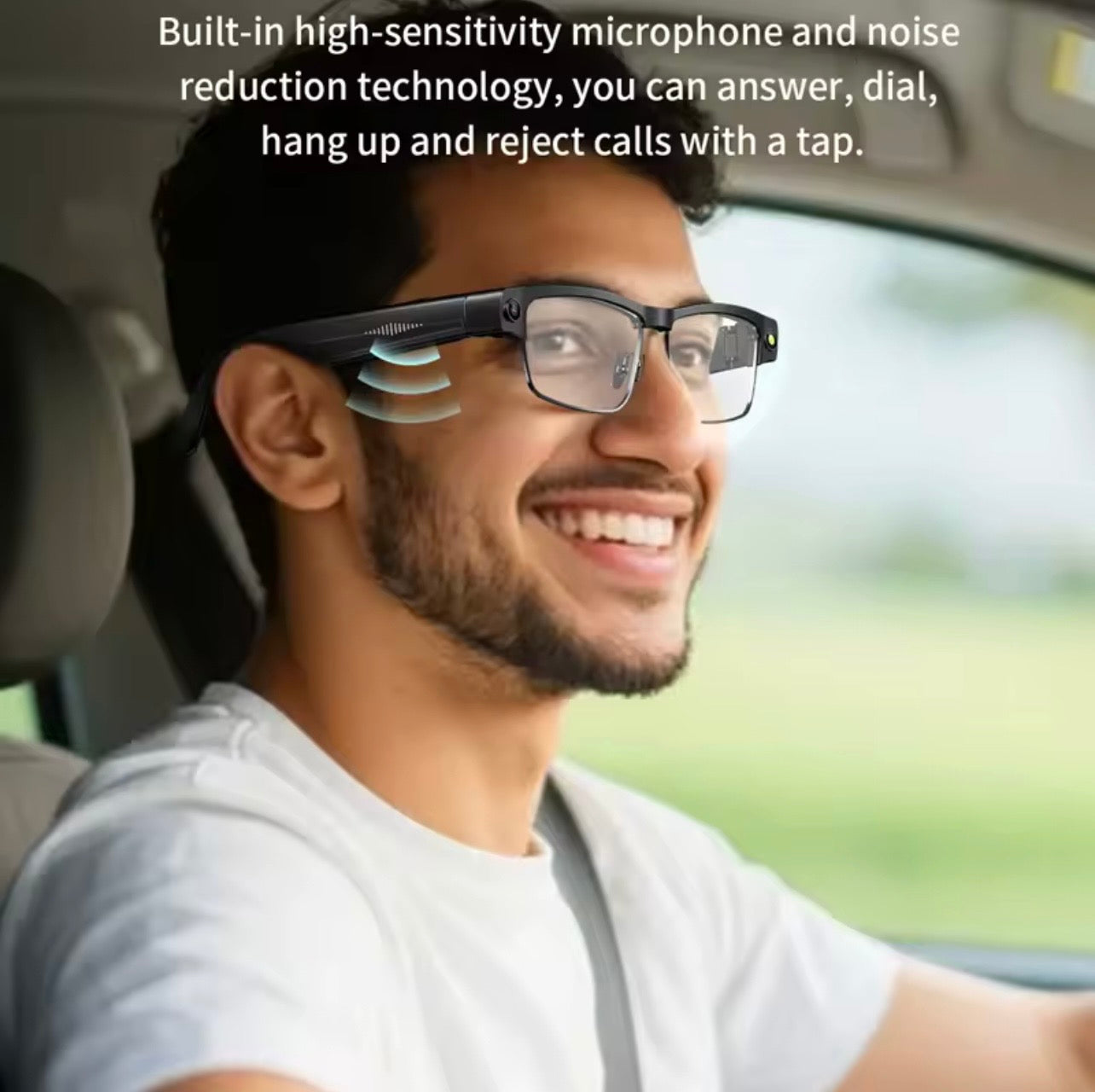 Smart Glasses with AI 8MP Camera