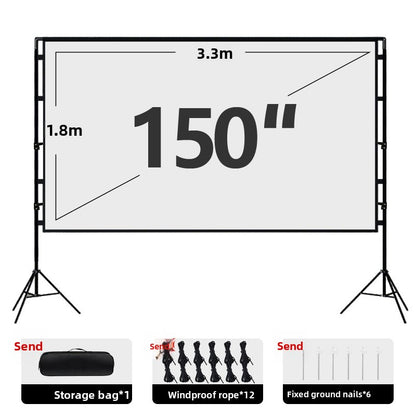 Portable Dual Stand Projector Screen